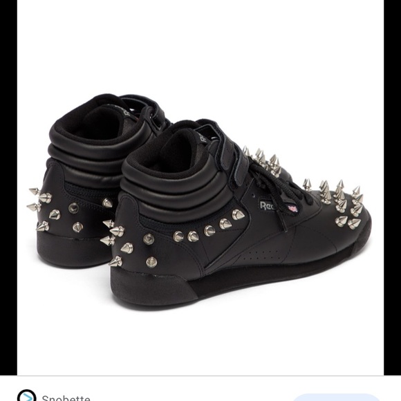 Reebok NWT black leather high tops -junya watanabe - Picture 2 of 3